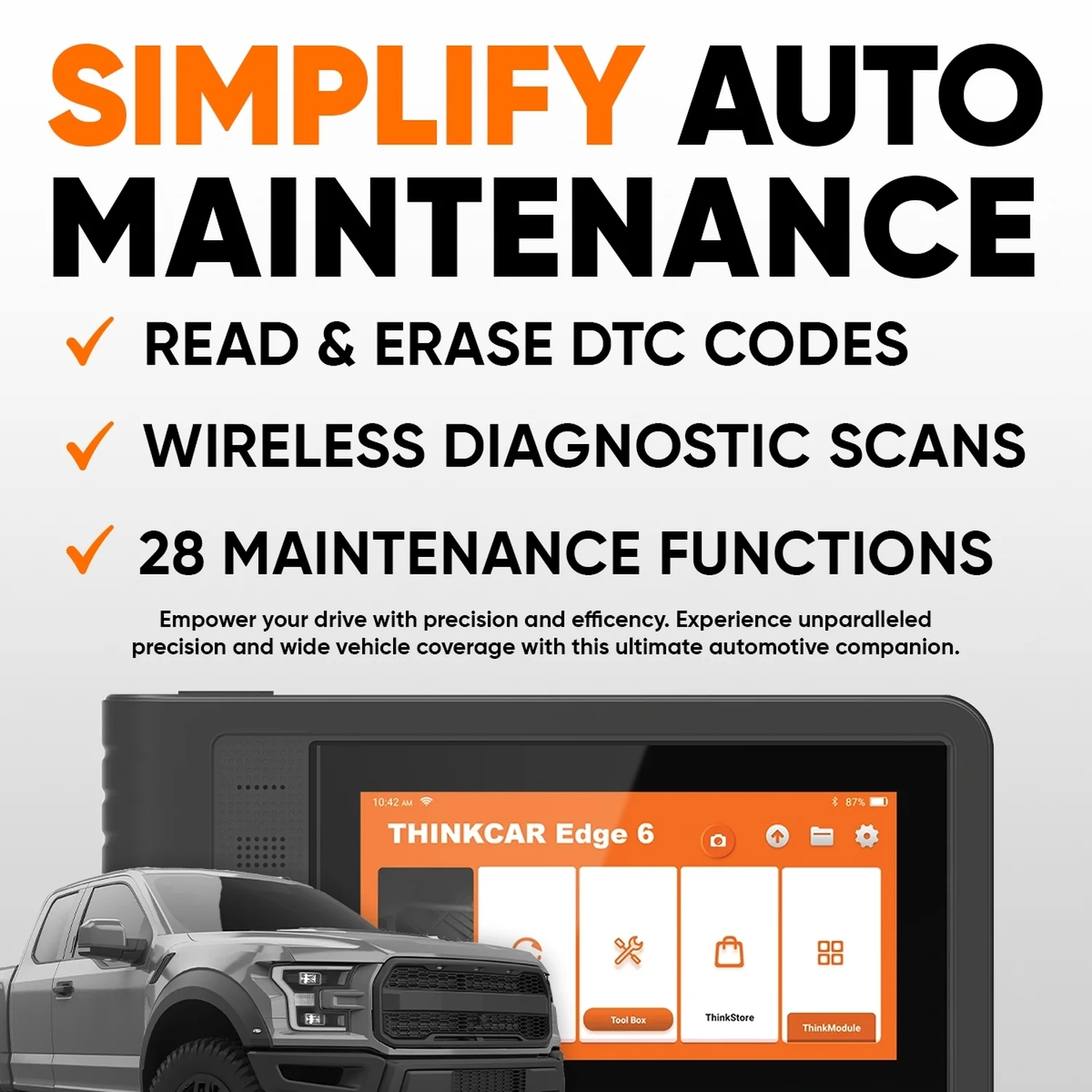 Thinkcar Edge 6 - OBD2 Scanner Vehicle Diagnostic Testing Tool Car Code Reader - Image 3