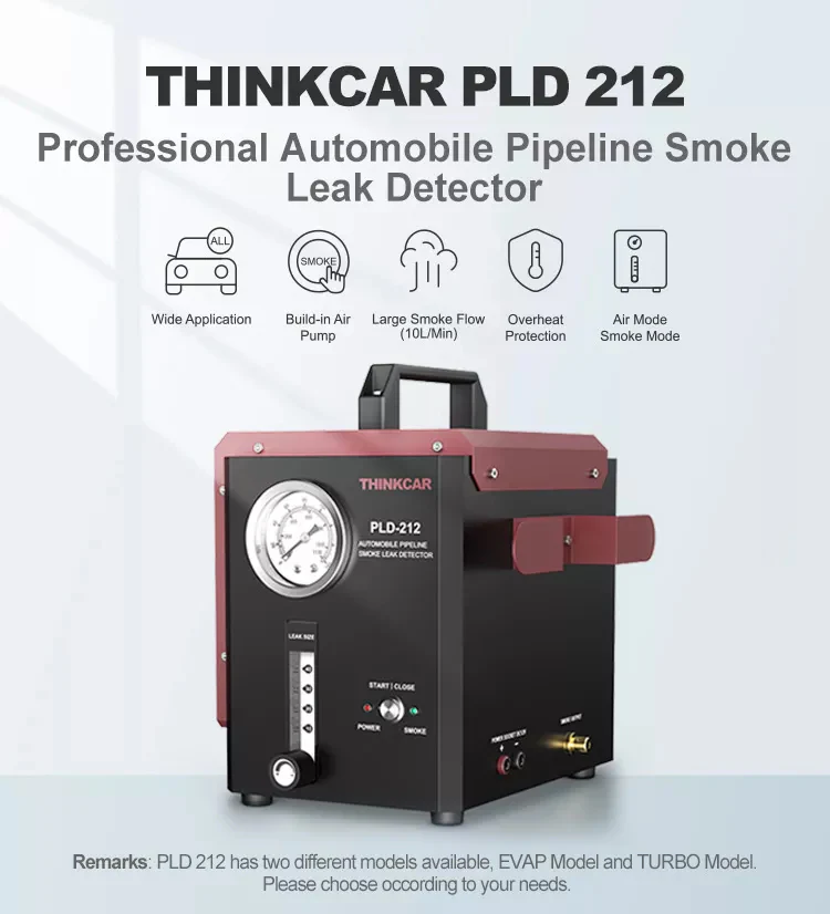 Thinkcar PLD 212 TURBO Mode - Professional Auto Pipeline Smoke Leak Detector Diagnostic Tool - Image 5