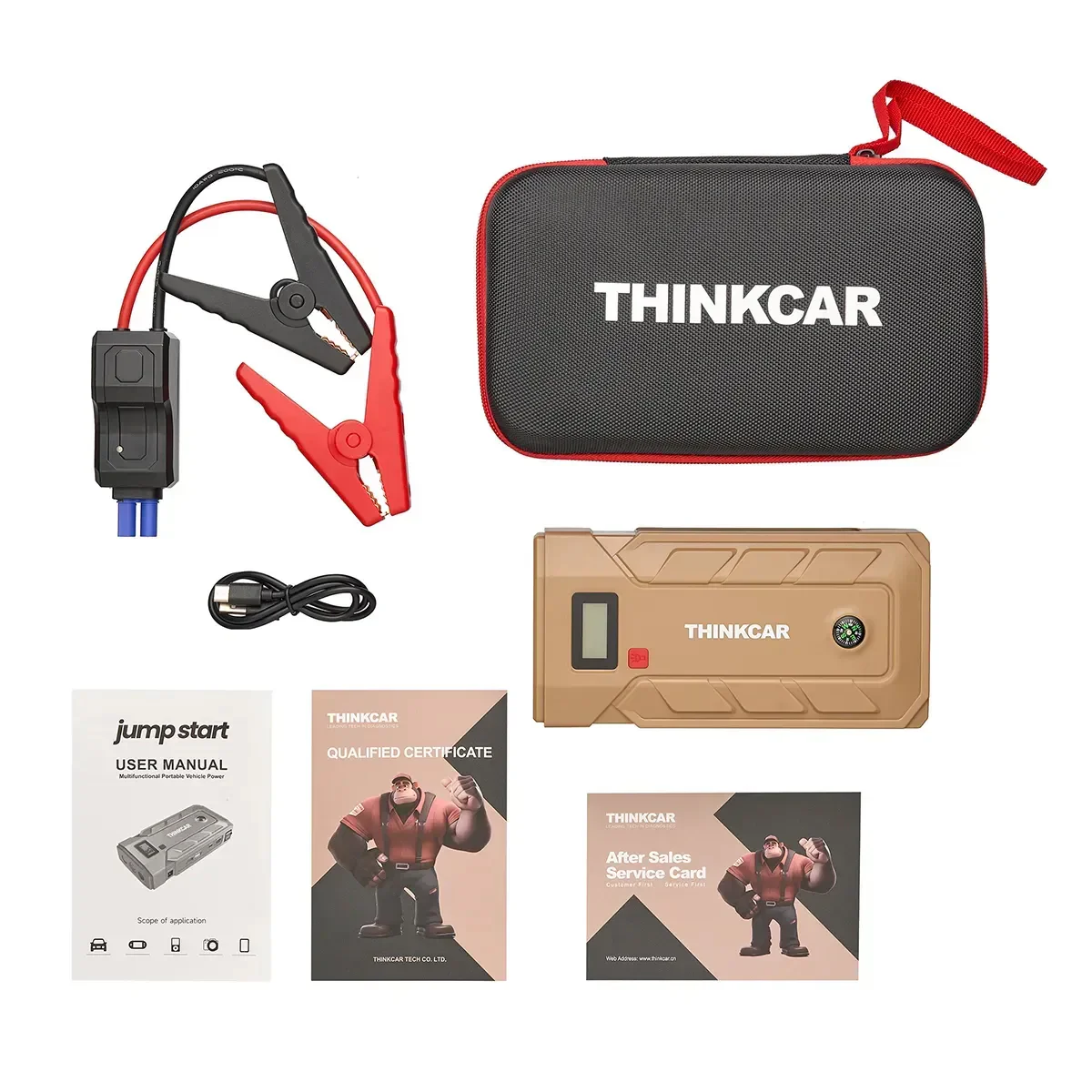 Thinkcar TJS-160  Portable Car Jump Starter 16000Mah Battery Booster & Power Bank - Image 4