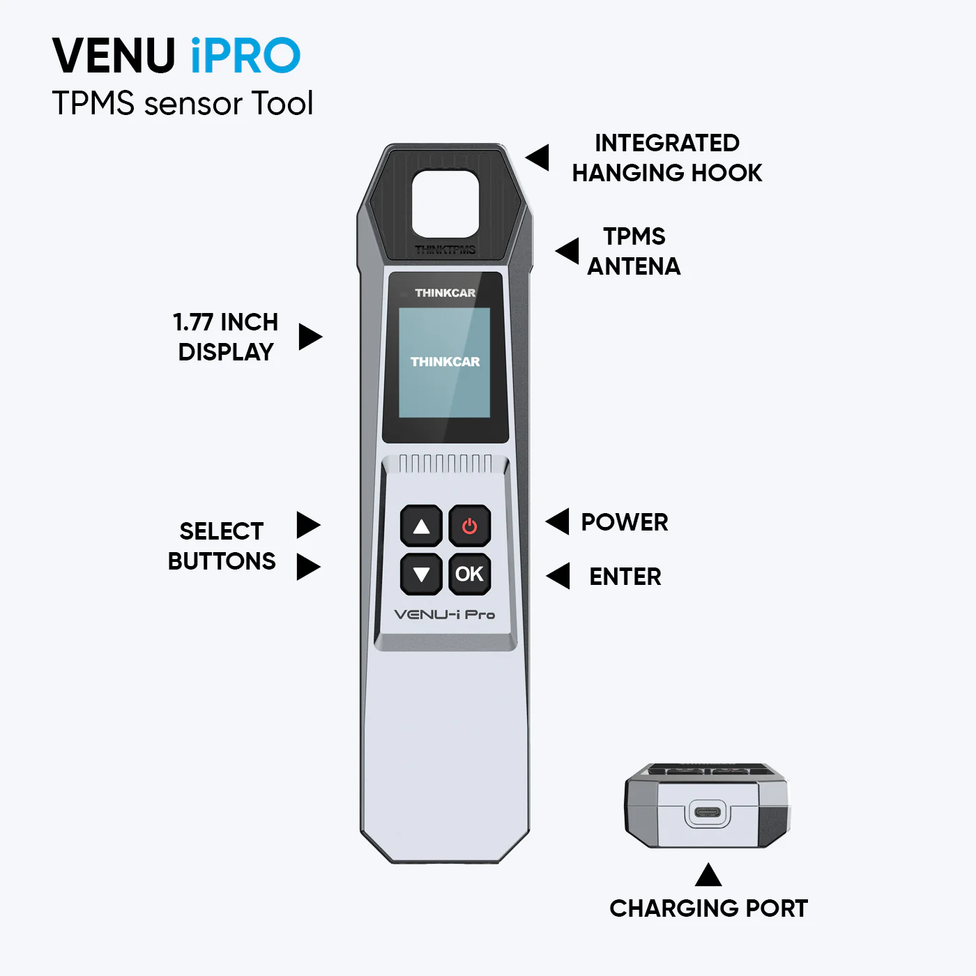 Thinkcar VENU iPRO TPMS Sensor Activation & Programming Tool - Intelligent Tire Pressure Monitoring System Diagnostic Device - Image 5