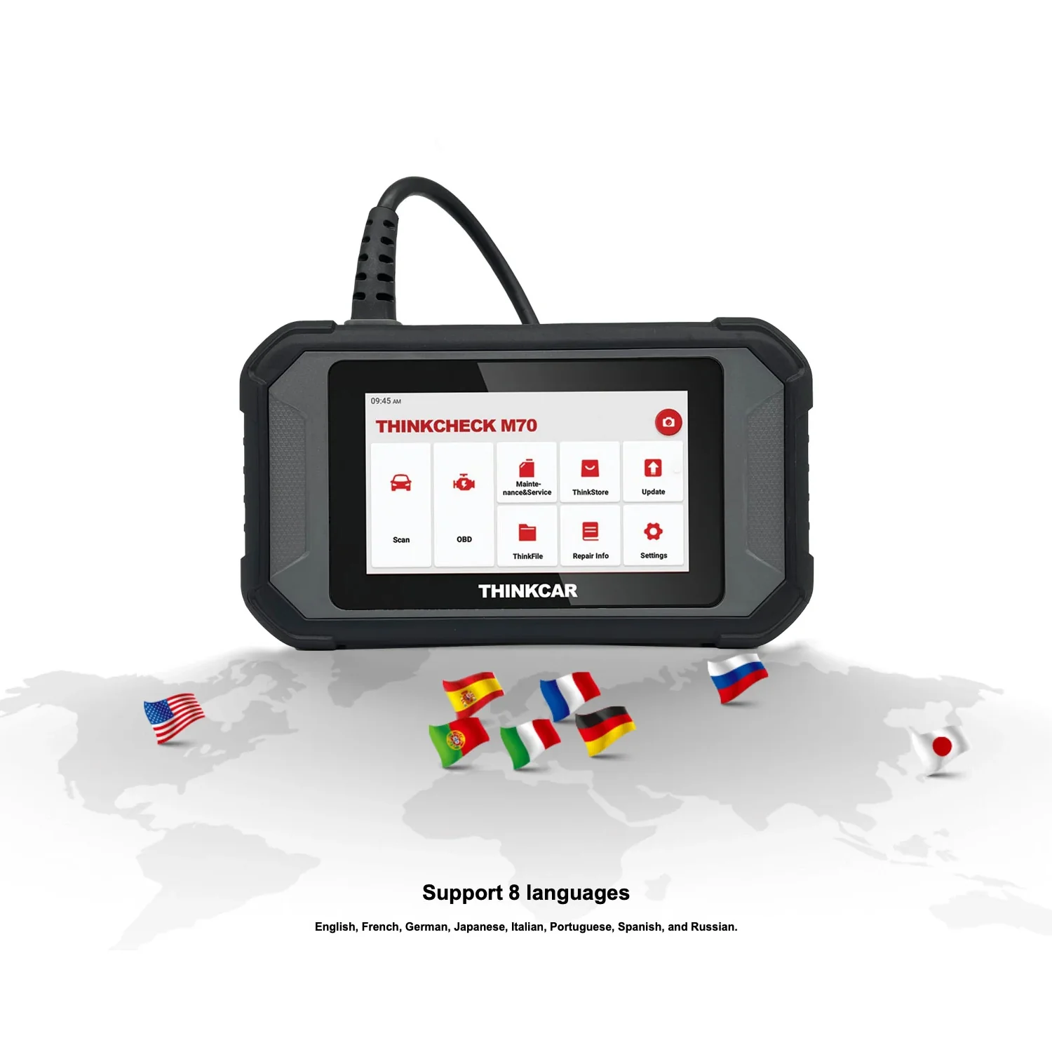 Thinkcar THINKCHECK M70 5-Inch Full System OBD2 Scanner Car Code Reader Tablet Comprehensive Vehicle Diagnostic Scan Tool - Image 16