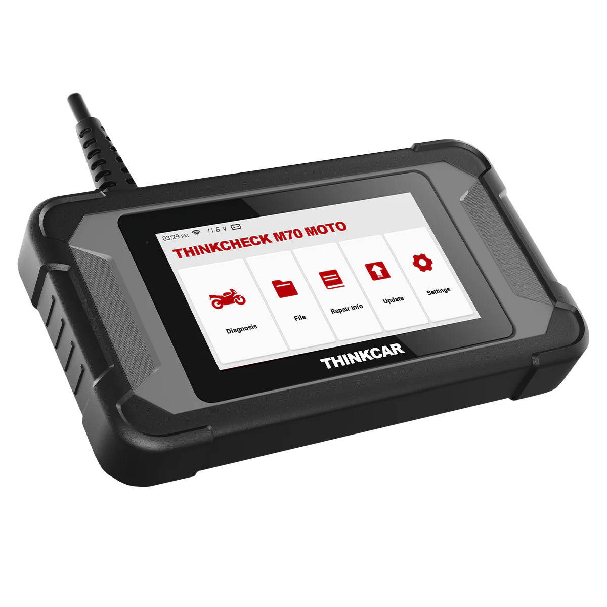 Thinkcar THINKCHECK M70 MOTO 5-Inch Plug & Play Motorcycle UTVs Diagnostic OBD2 Scan Tool - Image 3