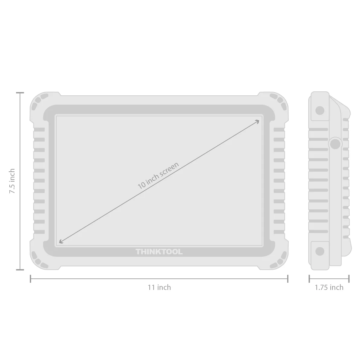 Thinkcar Platinum S10 10-Inch Professional Diagnostic Scanner - Bi-Directional OBD2 Tool with Full System Coverage - Image 3